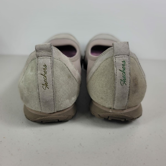 Skechers relaxy fit memory foam Sz 7.5 US Slip on Shoes Beige pink - Picture 4 of 8